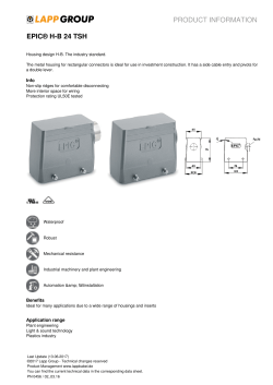 product information epic&reg; hb 24 tsh - Products
