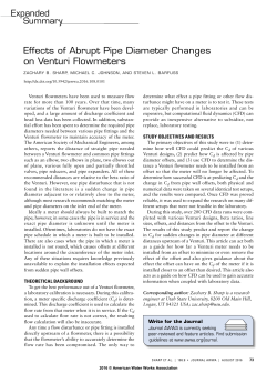 Effects of Abrupt Pipe Diameter Changes on Venturi Flowmeters