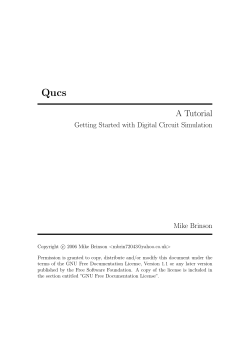 A Tutorial - Qucs