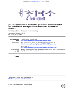 capacity cell proliferation leading to exhaustion of their proliferation
