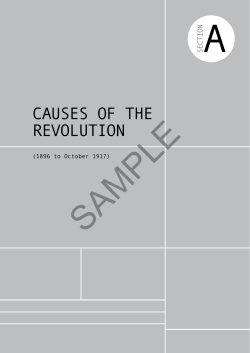 CAUSES OF THE REVOLUTION