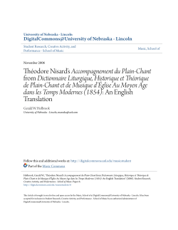 Th&eacute;odore Nisard`s Accompagnement du Plain