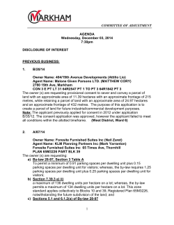 21 - December 3 2014 Agenda