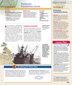 Production Possibilities Curves