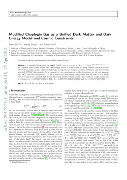Modified Chaplygin Gas as a Unified Dark Matter and Dark Energy