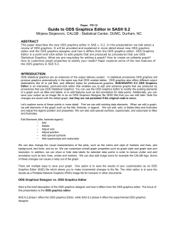 ODS Graphics Editor in SAS 9 - Institute for Advanced Analytics