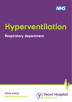 Hyperventilation - Yeovil District Hospital