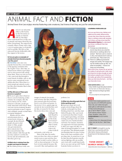 ANIMAL FACT AND fiCTiOn