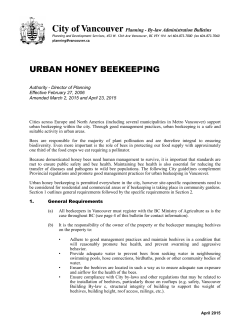 Urban Honey Beekeeping