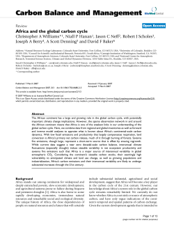 Africa and the global carbon cycle | SpringerLink