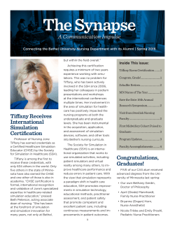 Spring 2016  - Bethel University