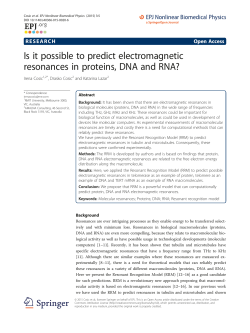 - EPJ Nonlinear Biomedical Physics