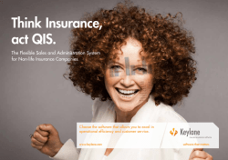 Think Insurance, act QIS.
