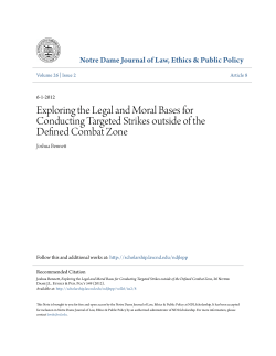 Exploring the Legal and Moral Bases for Conducting Targeted
