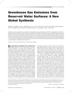 Greenhouse Gas Emissions from Reservoir Water