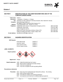 Octene-1 - Sasol North American Operations