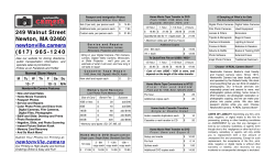 to view the Newtonville Camera Brochure