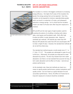 EPS VS XPS RIGID INSULATION