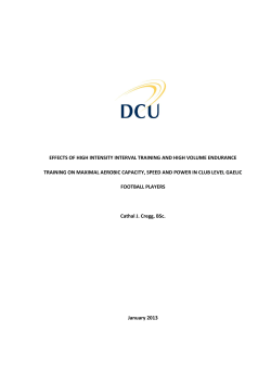 effects of high intensity interval training and high - DORAS