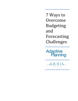 7 Ways to Overcome Budgeting and Forecasting Challenges