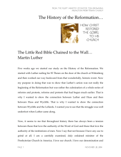The Little Red Bible Chained to the Wall&hellip;