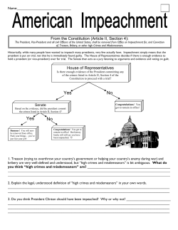 American Impeachment Activity