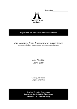 The Journey from Innocence to Experience