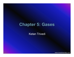 Chapter 5: Gases