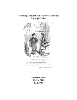 Teaching Cultural and Historical Literacy Through Satire Christian