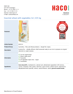 Gourmet wheat with vegetables 4x1.435 kg