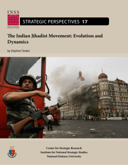 The Indian Jihadist Movement - Institute for National Strategic Studies