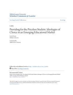 Providing for the Priceless Student