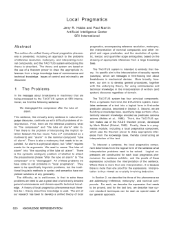 Local Pragmatics