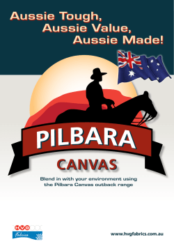 Pilbara Canvas Product Brochure