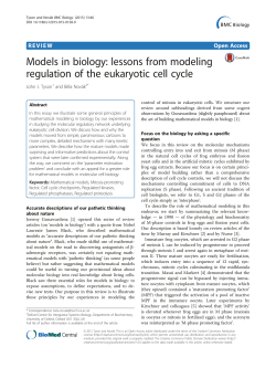 Models in biology: lessons from modeling regulation of the