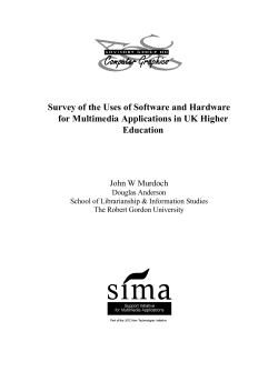Survey of the Uses of Software and Hardware for Multimedia