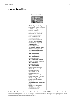 Stono Rebellion
