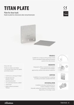 titan plate - Rothoblaas