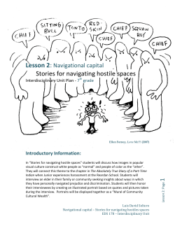 Navigational capital &ndash; Stories for navigating hostile spaces