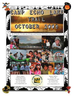 October 2009 - Camp Echo Lake