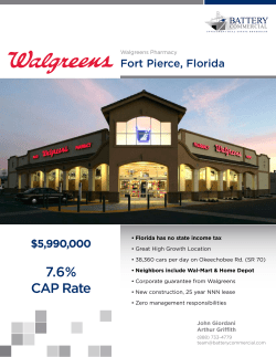 New Walgreens - Florida - 7.6% CAP