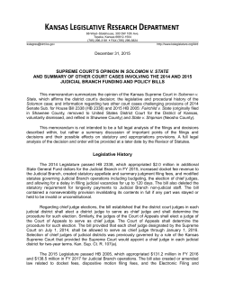 Supreme Court`s Opinion in Solomon v. State and Summary of Other
