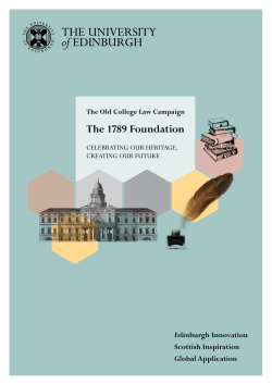 The 1789 Foundation - The Old College Law Campaign