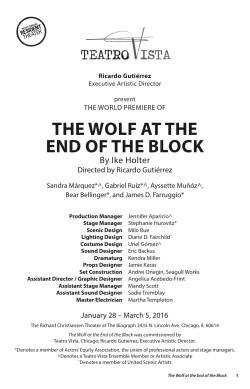 Preview the playbill Teatro Vista - Wolf at the End program