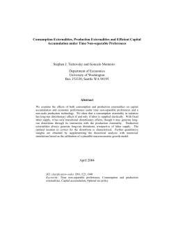 Consumption Externalities, Production Externalities and