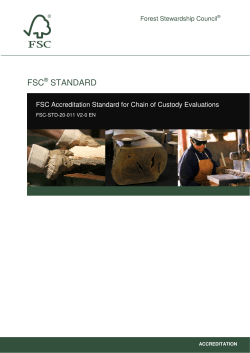 fsc standard - FSC International