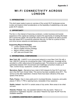 wi-fi connectivity across london