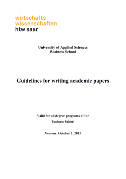 Merkblatt zum Erstellen wissenschaftlicher Arbeiten