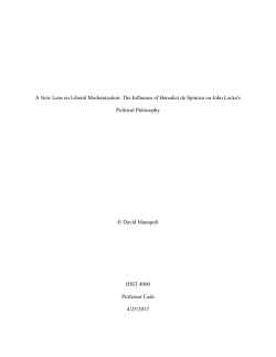 A New Lens on Liberal Modernization: The Influence of Benedict de