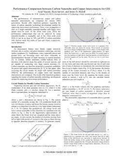 A. Naeemi, et al., "Performance Comparison between Carbon